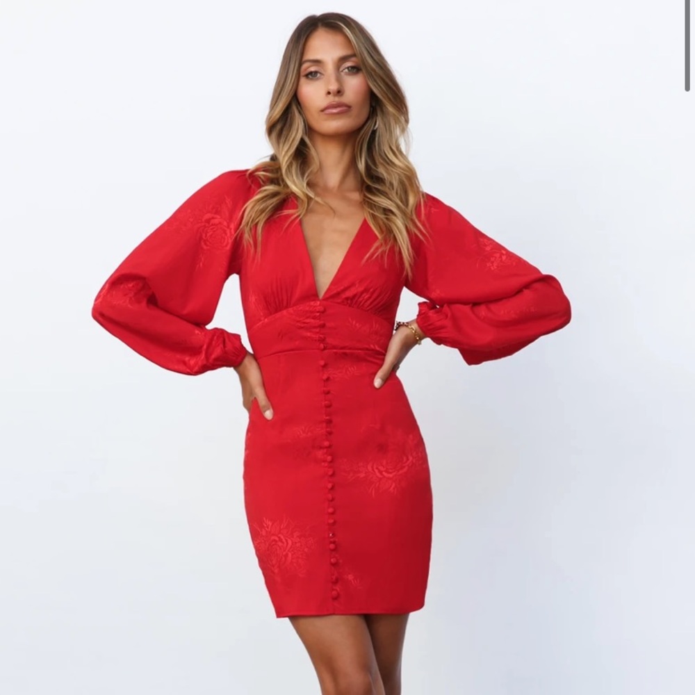 Hello Molly Heart Eyes Red Dress